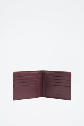 Cartera de piel Uspa Gold Cup - Burdeos