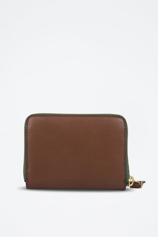Cartera de piel Chiara - Marrón