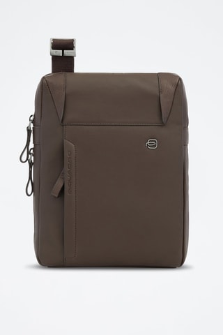 Bandolera de piel - Marrón