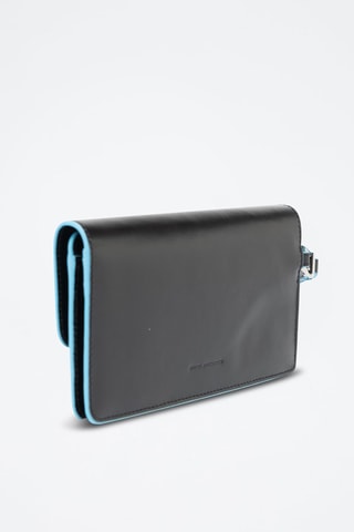 Monedero de piel - Negro