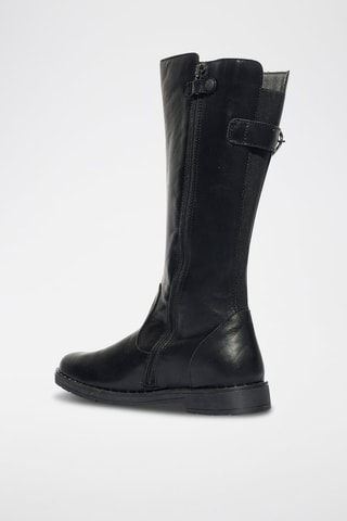 Botas de piel Glamour - Negro