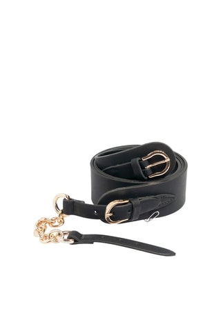 Cinturón de piel Gardena - Negro