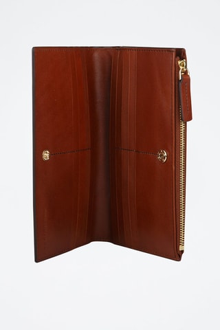 Portafoglio in pelle Matilde - Marrone