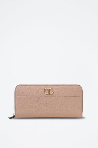 Cartera de piel - Beige
