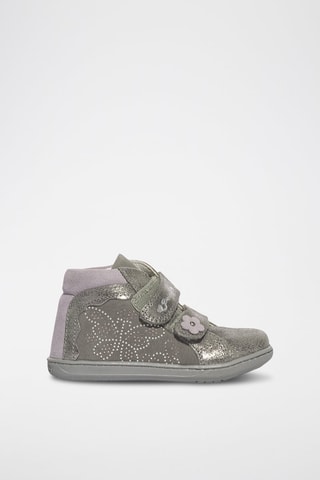 Botines de piel Baby Box - Gris oscuro