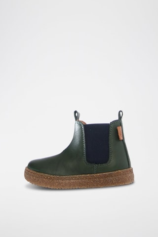 Botines Chelsea de piel napa Figus - Verde oscuro