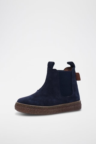 Botines Chelsea de nobuk Figus - Azul marino