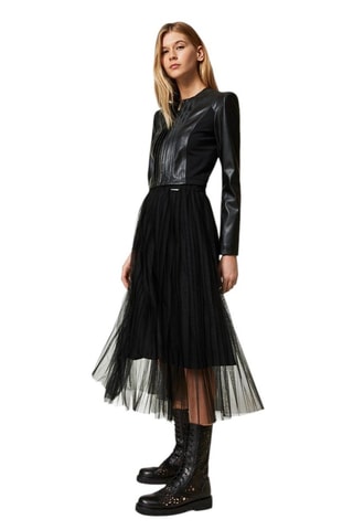 Botines de piel - Negro