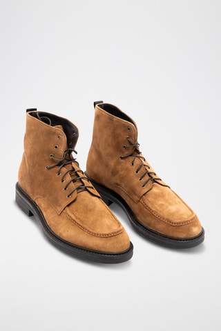 Botines de piel - Marrón