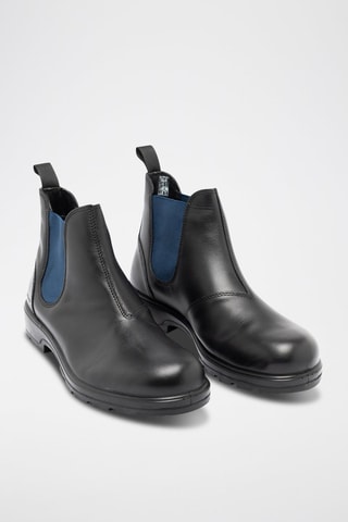 Botines de piel - Negro