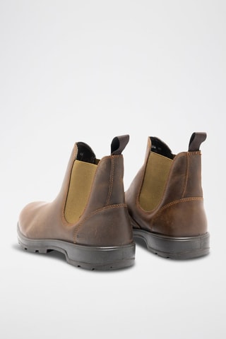 Botines de piel - Marrón