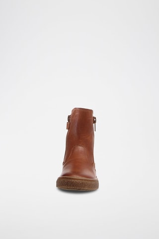 Botines de piel bovina forrados Tunderie - Marrón