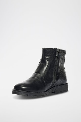 Botines de piel Paris - Negro