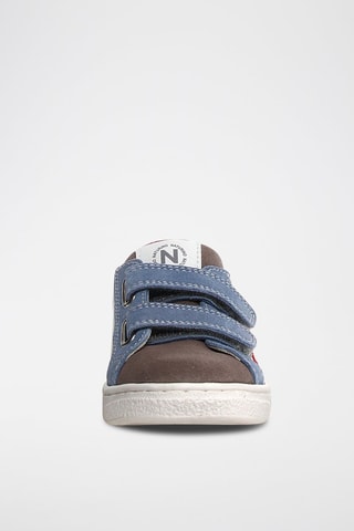 Zapatillas de piel Pinn - Gris y blanco