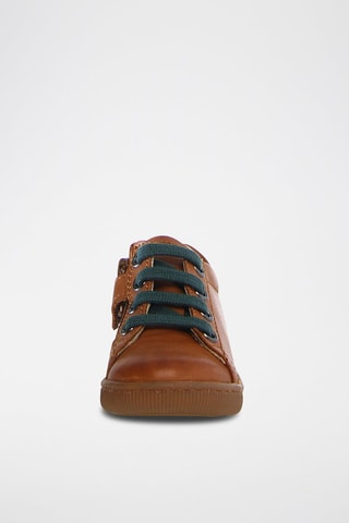 Zapatillas de piel napa Jay - Marrón