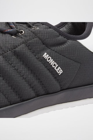 Zapatillas de piel con plataforma Moncler x Adidas Originals - Negro y blanco