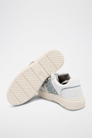 Zapatillas de piel - Blanco