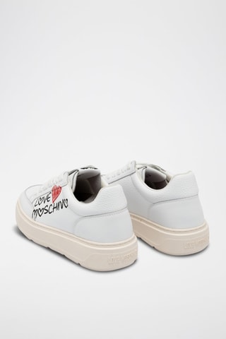 Zapatillas de piel - Blanco