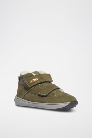 Zapatillas altas de piel Baby Float - Caqui