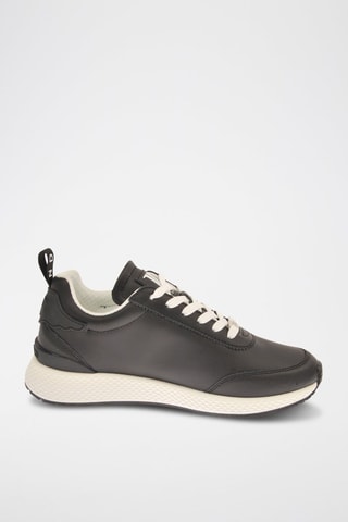 Zapatillas de piel - Negro