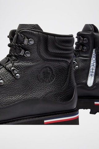 Zapatillas de senderismo de piel Peka - Negro y azul marino