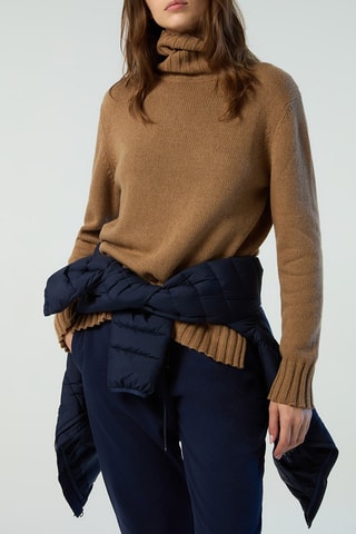 Jersey de lana y cachemir - Camel