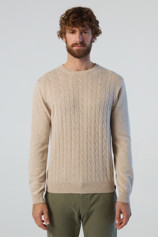 Jersey de lana y cachemir - Beige 