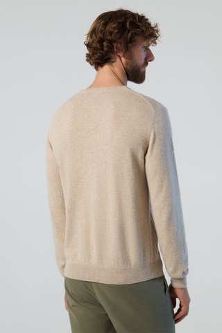 Jersey de lana y cachemir - Beige 