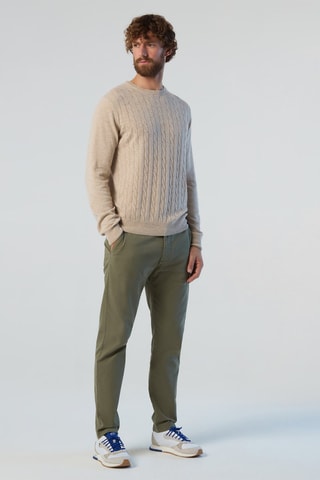 Jersey de lana y cachemir - Beige 