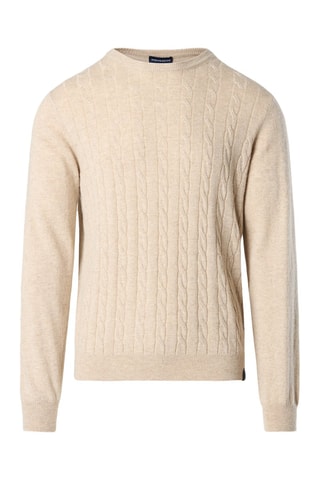 Jersey de lana y cachemir - Beige 