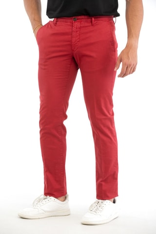 Pantalón slim fit - Rojo - Incotex