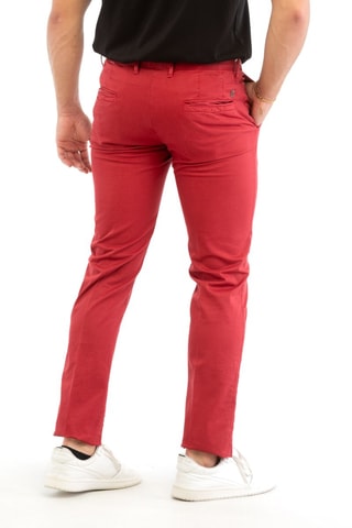 Pantalón slim fit - Rojo - Incotex