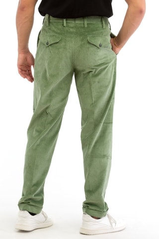 Pantalón de terciopelo - Verde claro - Incotex