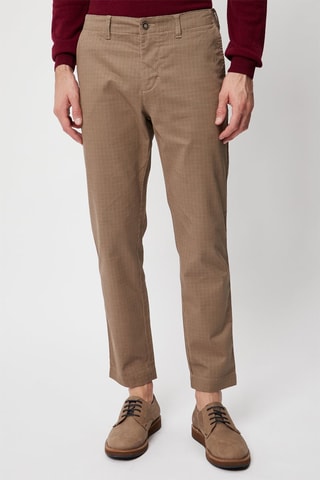 Pantalón chino slim fit 7/8 - Beige - Harmont & Blaine