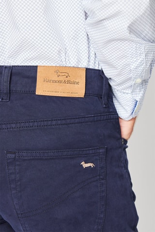 Pantalón slim fit - Azul marino - Harmont & Blaine