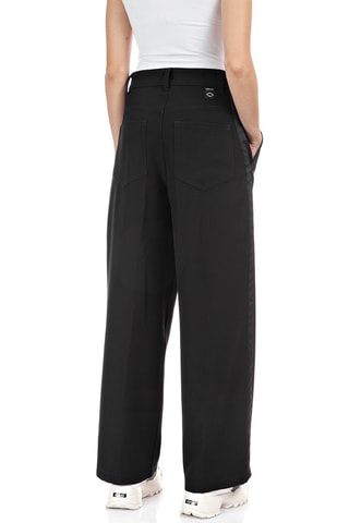 Pantalón flare de tiro alto - Negro