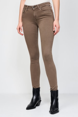 Pantalón skinny fit New Luz - Marrón