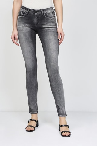 Pantalón skinny fit New Luz - Gris oscuro