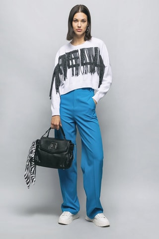 Pantalón palazzo - 
Azul