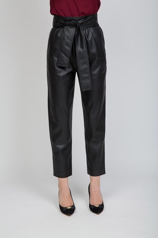 Pantalón 7/8 de tiro alto - Negro