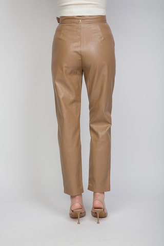 Pantalón 7/8 de tiro alto - Marrón claro