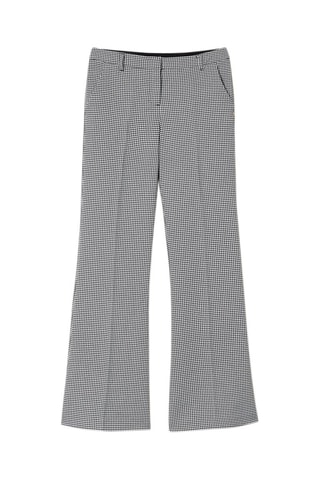 Pantalón flare - Blanco y negro