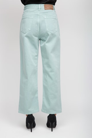 Jeans Hoge Taille - Zeegroen