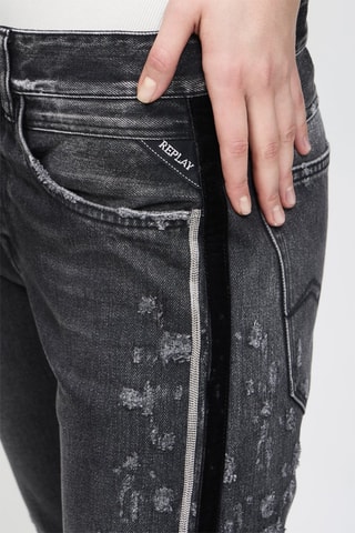 Vaquero Boyfit Heter - Gris oscuro