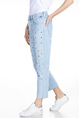 Vaquero de tiro alto straight Maijke - Azul