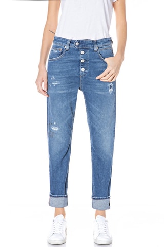 Vaquero slim fit Boyfit Rajna - Azul