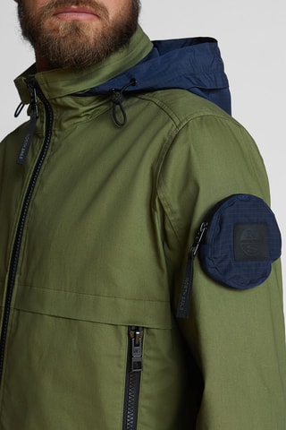 Chaqueta con capucha Raiatea - Verde oliva