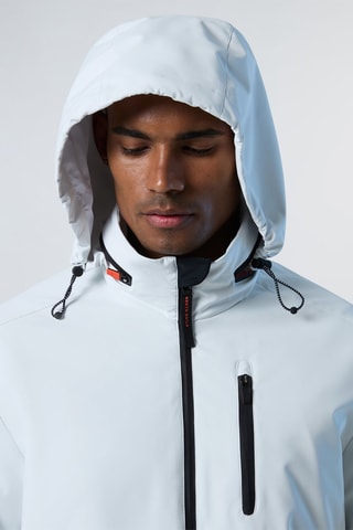 Chaqueta con capucha - Blanco