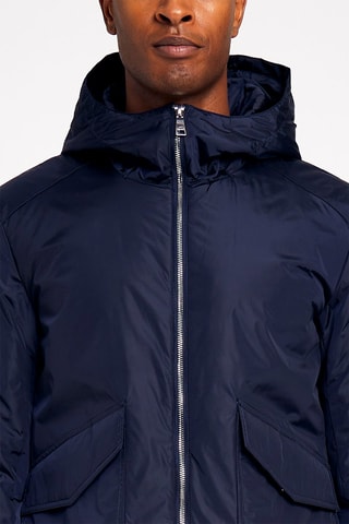 Chaqueta con capucha - Azul marino