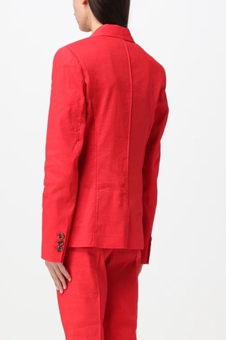 Chaqueta de lino - Rojo